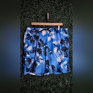 Speedo Black and Blue Swim Shorts